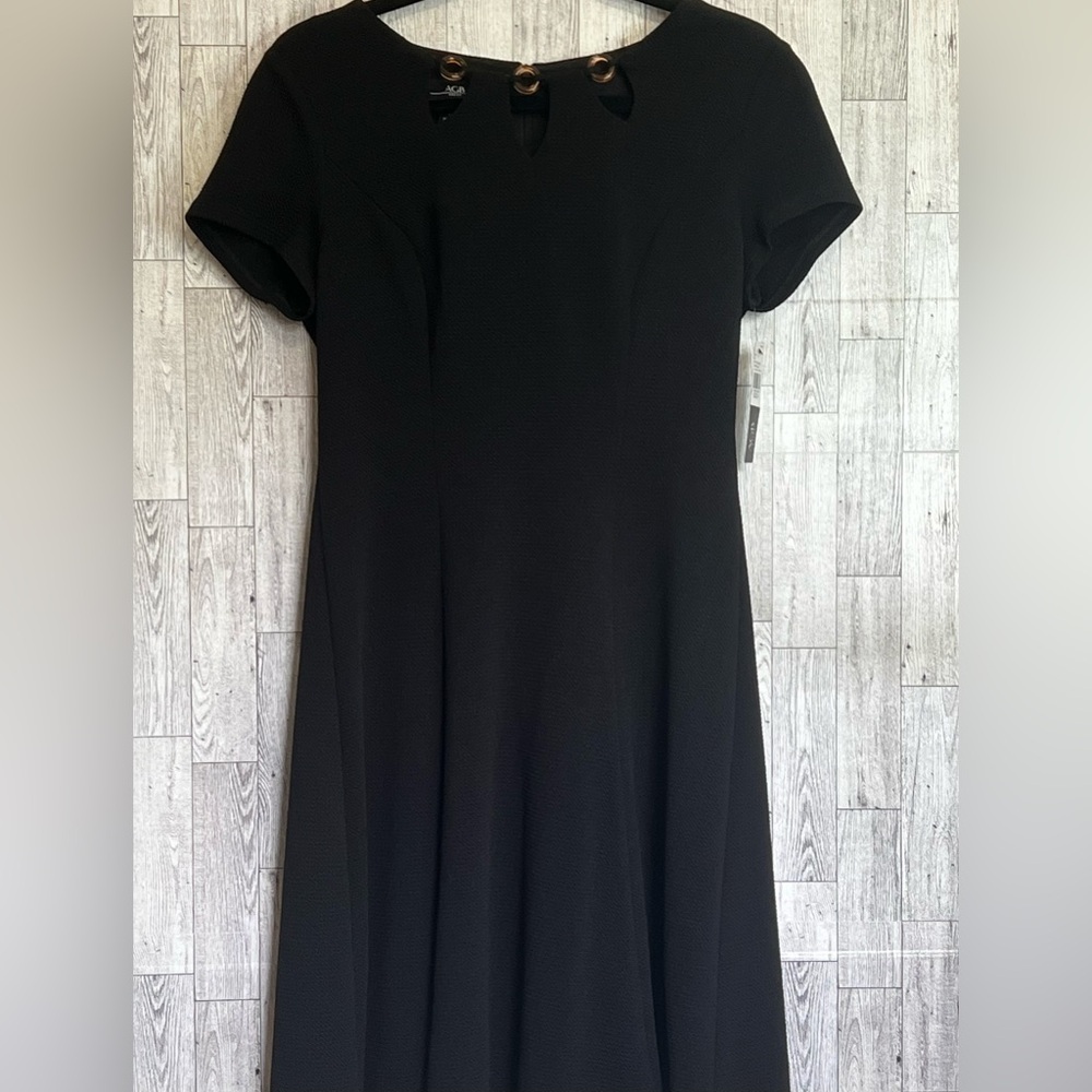 AGB Black Dress, Cut‎ Out, Fit & Flare Size 8 -NWT